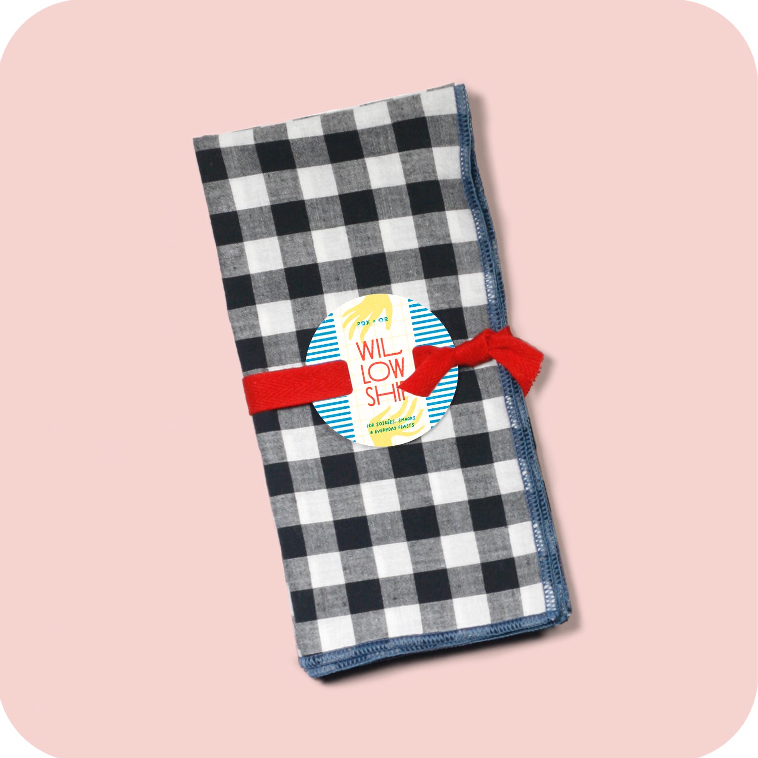 The Very Merry Table - Cotton Gingham Dinner Napkins, Set of 2