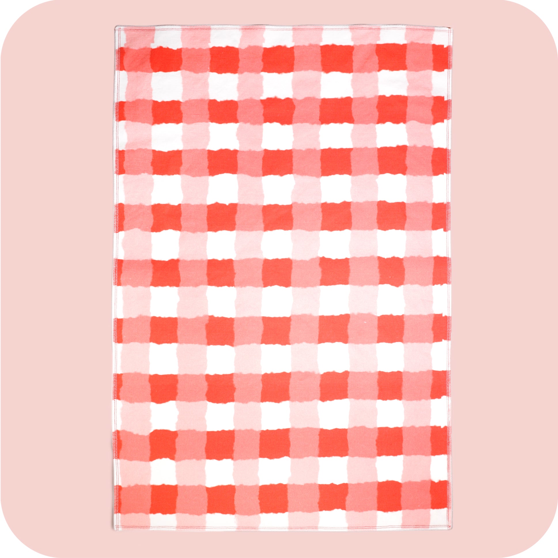 Buffalo Check - Linen/Cotton Holiday Plaid Tea Towel